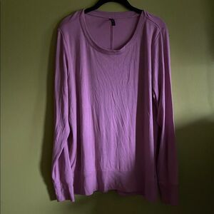 Gaiam Yoga Pink Long Sleeve Top Shirt Size XL